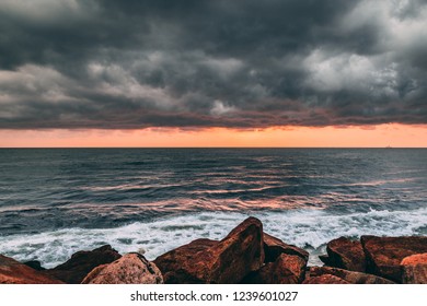 Dark Clouds over the Beach