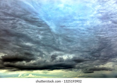dark clouds in the sky