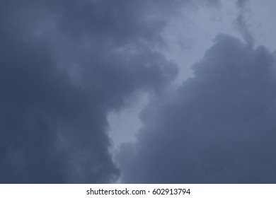 dark clouds sky