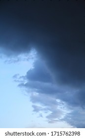 Dark clouds in the stomy sky