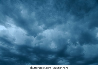 Dark clouds in the stomy sky