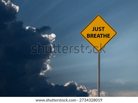 dark clouds sun rays storm yield sign concept
