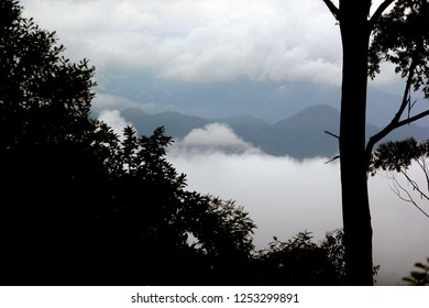 dark cloudy mountains