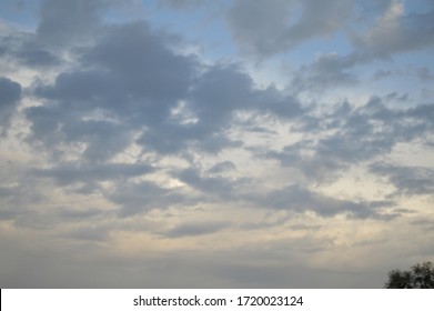 Dark and cloudy spring weather