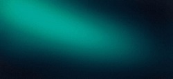 Dark Color Gradient Background, Green Blue Lights On Grainy Black Backdrop, Noise Texture Effect, Webpage Header Design.