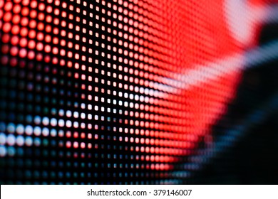 Dark Colored Red LED Smd Screen - Close Up Macro Background