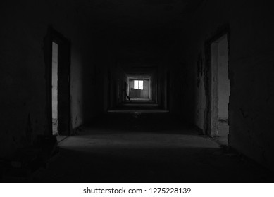 Dark Corridor Mystical Interior Dark Empty Stock Photo (Edit Now) 775597273