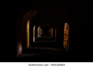 Dark Corridor Abandoned Factory Urban Exploration Stock Photo ...