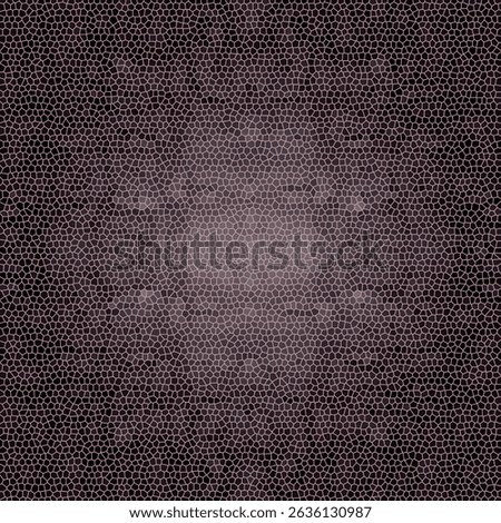 Dark Cracked Mosaic Pattern. Seamless Gradient Tile Texture