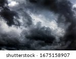 Dark and Dramatic Storm Clouds Area Background