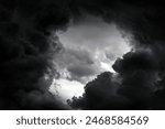 Dark and Dramatic Storm Clouds Area Background