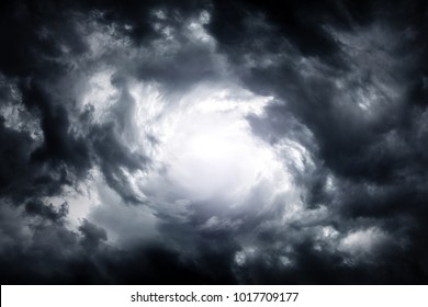 Dark and Dramatic Storm Clouds Area Background