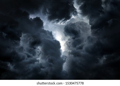 Dark and Dramatic Storm Clouds Area Background