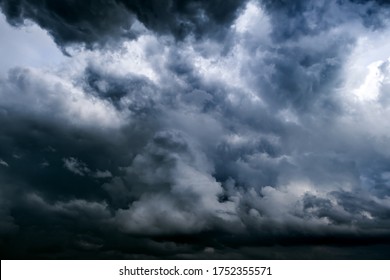 Dark and Dramatic Storm Clouds Area Background