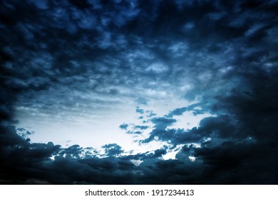 Dark and Dramatic Storm Clouds Area Background
