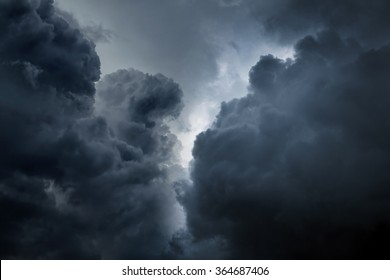 Dark And Dramatic Storm Clouds Area Background