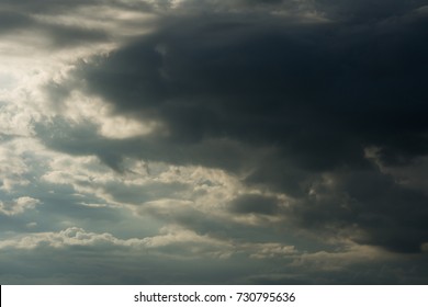 Dark and Dramatic Storm Clouds Area Background