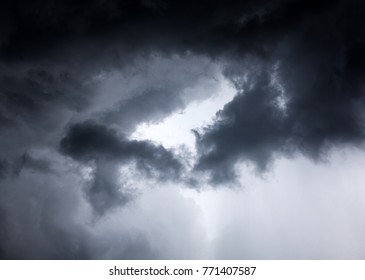 Dark and Dramatic Storm Clouds Area Background