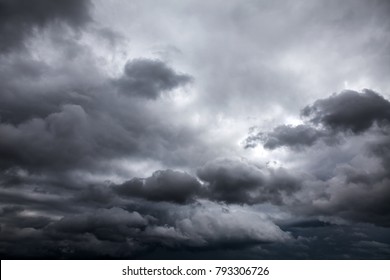 Dark and Dramatic Storm Clouds Area Background