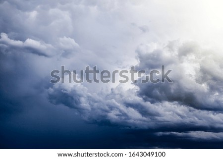 Dark and Dramatic Storm Clouds Area Background