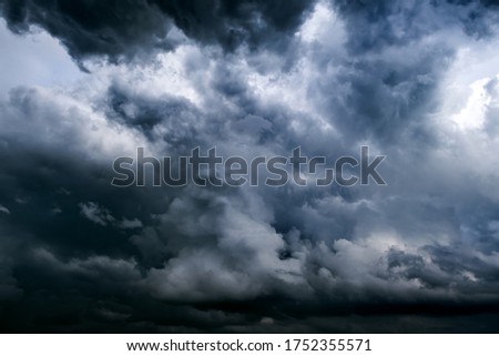 Dark and Dramatic Storm Clouds Area Background