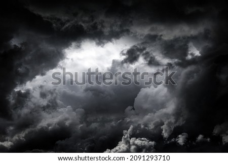 Dark and Dramatic Storm Clouds Area Background
