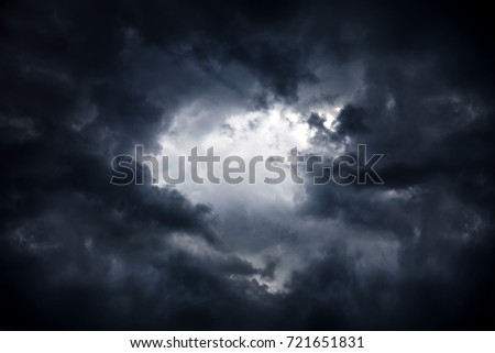 Dark and Dramatic Storm Clouds Area Background