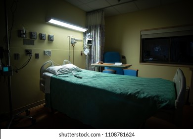 A Dark, Empty Hospital Room