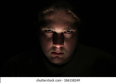 Dark Evil Face On Black Background Stock Photo 186158249 | Shutterstock