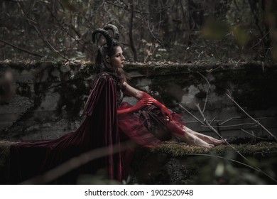 Dark Fairy In The Forest