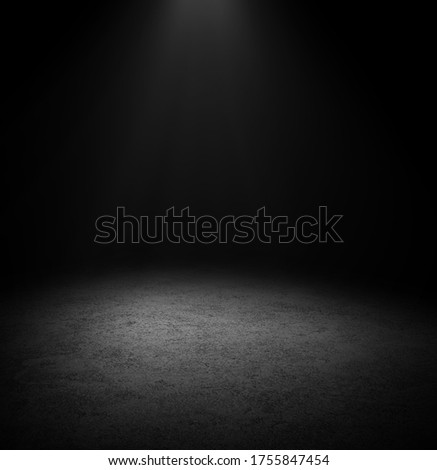 Dark Floor Background Black Empty Space for display your products, black Concrete Surface Ground Texture.