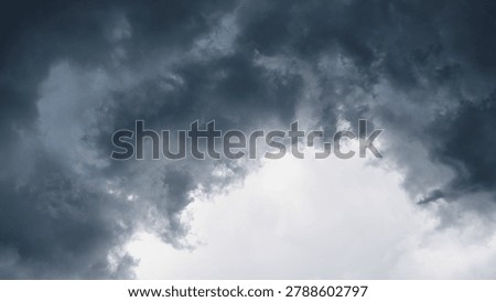 Dark foreboding clouds in the sky 