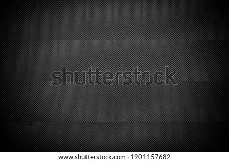 Dark gray- black fabric texture with vignetting Stockfoto © 