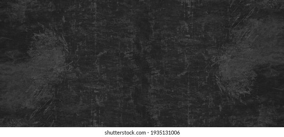 Dark gray grey anthracite black scratched damaged slate, shale natural stone concrete texture background banner