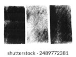 Dark gray ink painting isolated on white, top view