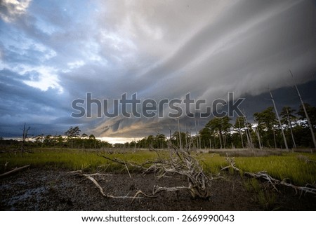 Dark Gray Shelf Cloud First Landing State Park