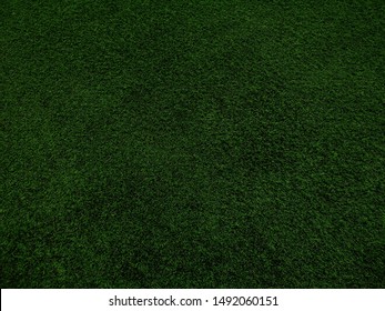 Dark Green Artificial Turf Grass Texture Background