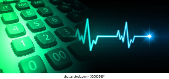 Dark green blue Light Abstract Technology background for computer graphic website internet..infographics. motion move.high tech keyboard with binary number, Button, PC,Heart beat, cardiogram. Pulse - Powered by Shutterstock - Get 15% off with code: PIKWIZARD15
