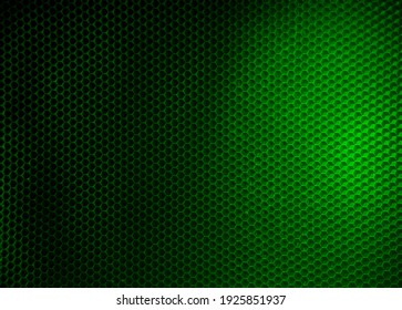 Dark Green Honeycomb Background For Banner