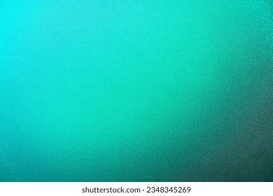 Dark green mint sea teal jade emerald turquoise light blue abstract background. Color gradient blur. Rough grunge grain noise. Brushed matte shimmer. Metallic foil effect. Design. Template. Empty. - Shutterstock ID 2348345269