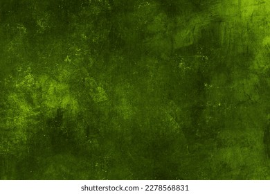 Dark green painted canvas, abstract acrylic painting, smudged grunge texture 