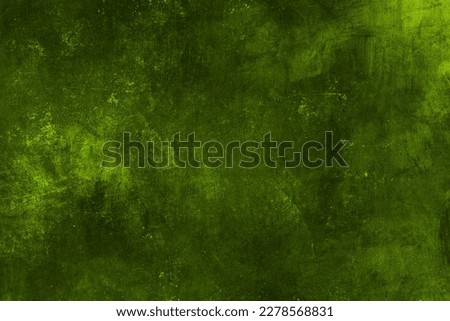 Dark green painted canvas, abstract acrylic painting, smudged grunge texture 