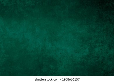 Dark green wall backdrop, grunge background or texture  Foto Stok