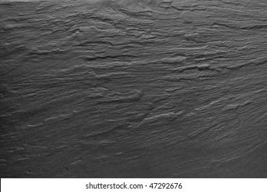 Dark Grey / Black Slate Background Or Texture.