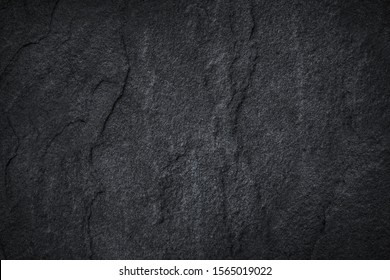 Dark Grey Black Slate Stone Texture Background