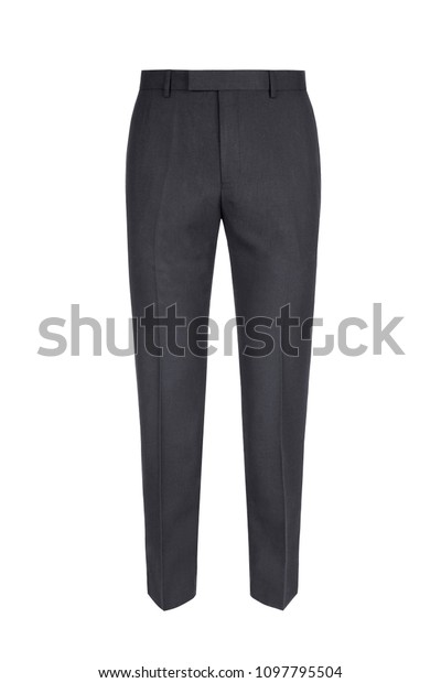 Dark Grey Formal Mens Trousers Isolated Stock Photo (Edit Now) 1097795504