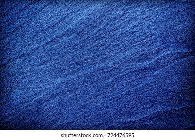 Dark Grey Navy Blue Slate Background Or Texture. Stone Background