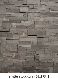 Dark Grey Stone Tile Texture Brick Wall Surfaced