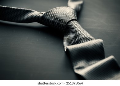 Dark grey tie