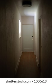 Dark Hallway - Hallway In An Old House Illuminated By A Window